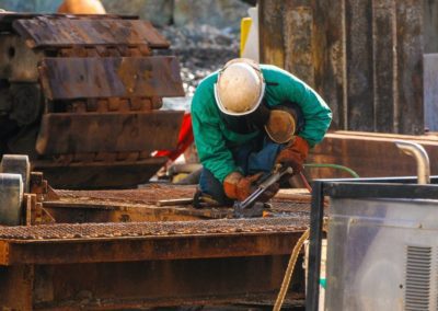 contractor working at the project site